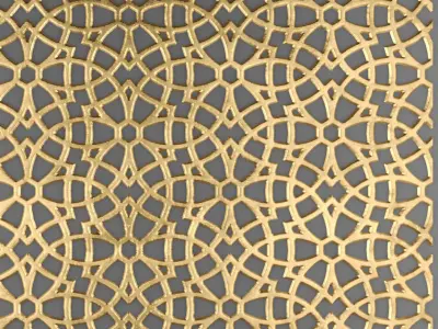 Lattice Arab panel 3D 1 3D model