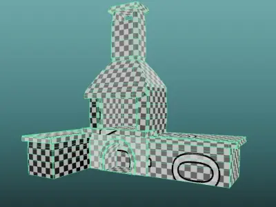 Outdoor Oven Free low-poly 3D model