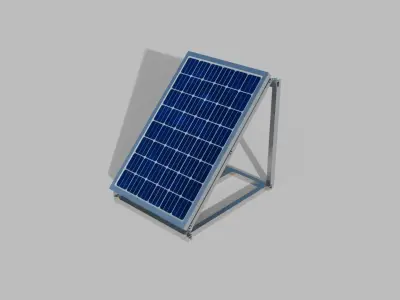 Solar Panel  Low-poly 3D model