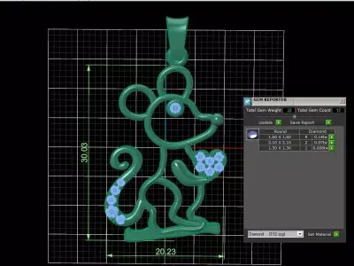 Lucky Rate Pendant 3D print model