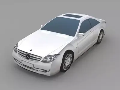 Mercedes CL 600 Low-poly 3D model