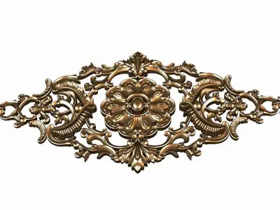 Carved decor model for cnc 18 3D model