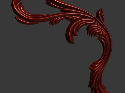 Wooden Corner Ornate 3D print model