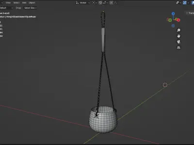 Hanging Planter Pot 3D model