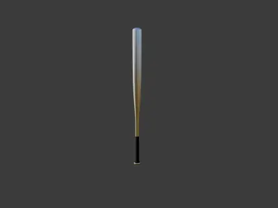Baseball bat Low-poly 3D model