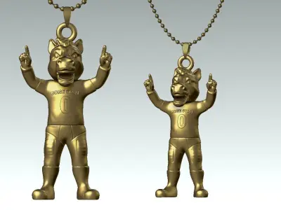 NCAA - Necklaces BOISE STATE BRONCOS - Hanging Figurine 3D print model