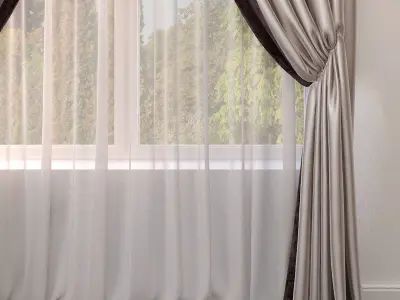 Set 35 Curtains 3D model