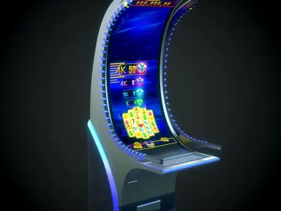 Slot Machine Cashino Games Low-poly 3D model