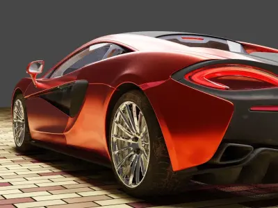The McLaren 570S 3D model