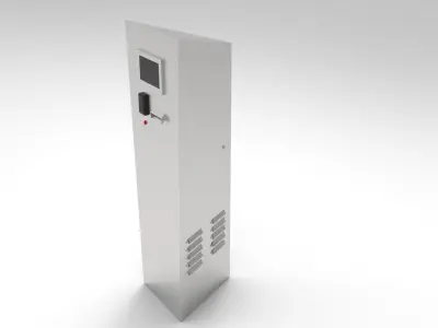 Parking ticket machine Low-poly 3D model