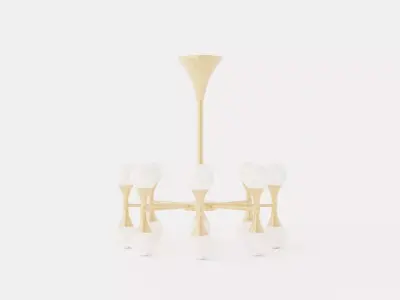 Astoria Chandelier Low-poly 3D model