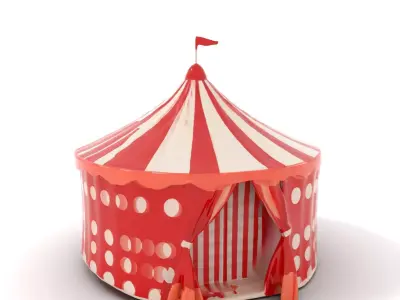 Circus Tent model pack Low-poly 3D model