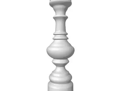 Baluster candlestick 3D model