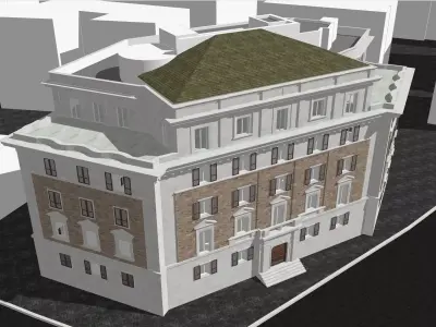 Residential Building in Via Ombrone 14 Rome Italy 3D model