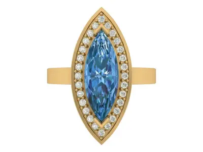 Engagement Ring Free 3D print model 13