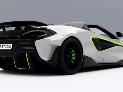 McLaren 600LT Spider Low-poly 3D model