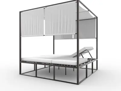 Poolside Cabana 03 3D model