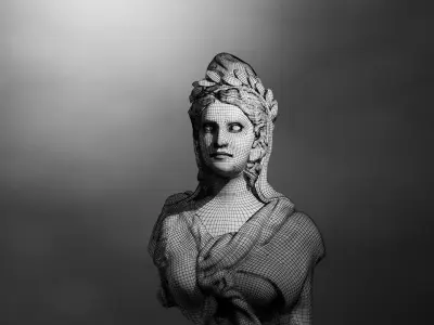 Statue of Mariana  3D model