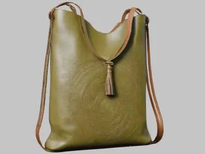 High Detail 3D Model of a Bag Low-poly 3D model