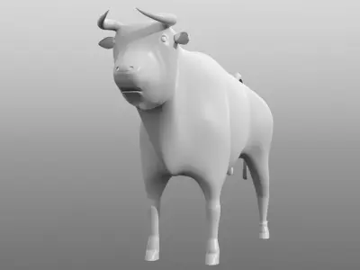 Spanish Bull-Taureau de tamargue  3D model