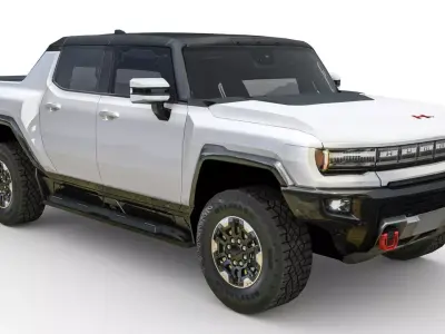 GMC Hummer EV Pickup 2022 Low-poly 3D model