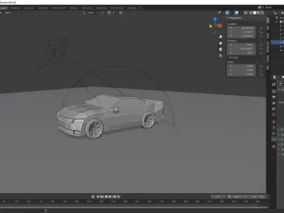 Low poly car Low-poly 3D model 40