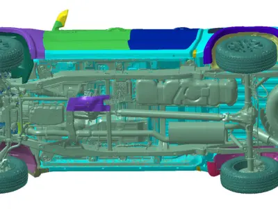 Chevrolet Colorado 4WD 2023 Vehicle 3d scan model 3D model