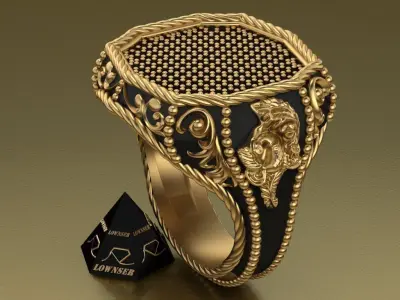 ornamental  ring 3D print model