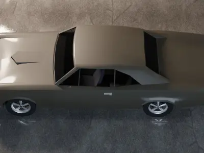 Pontiac GTO 1967 Low-poly 3D model