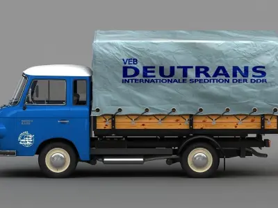 Barkas B1000 1961 3D model