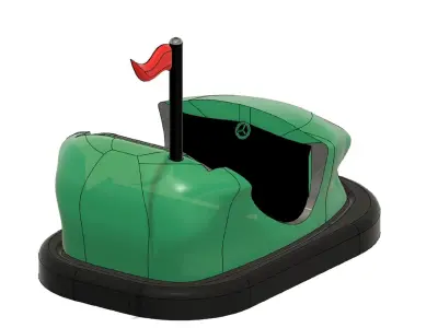 Bumper car 3D print model
