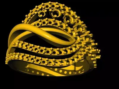 diamond ring 3dm file 3D print model