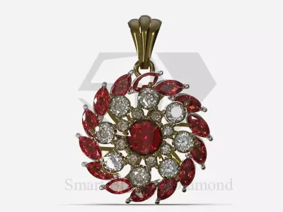 Ready to casting file for jewelry pendant jp0405 3D print model