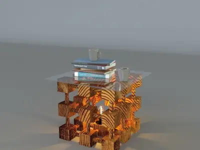 Decorative Coffee Table 3D model purchase