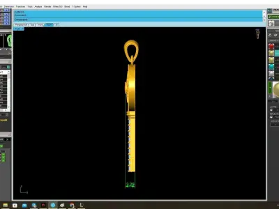 Luxury Key Pendant 3D Model 3901 3D print model