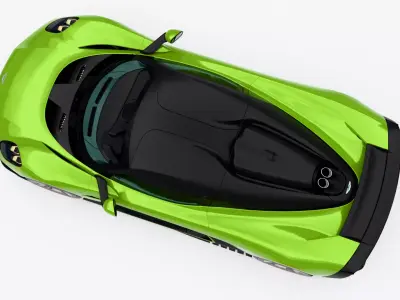 Aston Martin Valhalla 2026 Low-poly 3D model