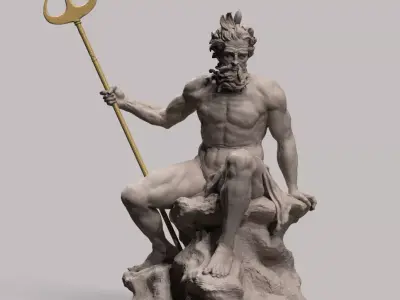 Neptune Sculpture 3D print model
