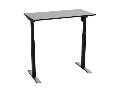 Electric Height Adjustable Standing Black Desk 3D model