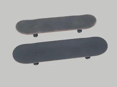 Skateboard Game Ready PBR Model Low-poly 3D model