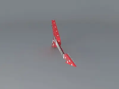 A Jackson Randy Rhoads V guitar Free 3D model