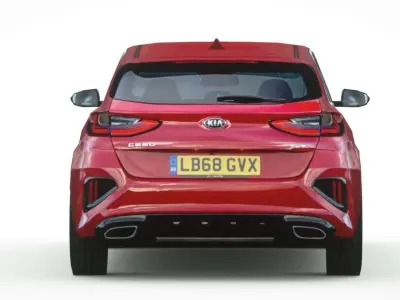 Kia Ceed GT 2020 Low-poly 3D model