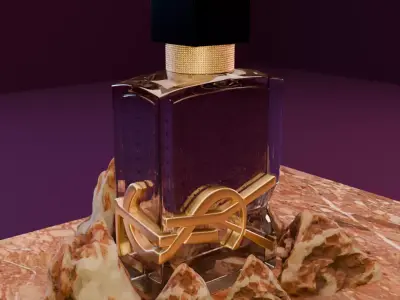 YSL Yves Saint Laurent Perfume 3D model product for adversiting 3D model
