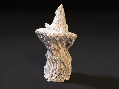 Cat in a hat 3D print model