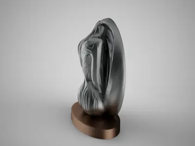 Woman Abstract Trinket 3D print model