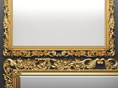 Classic mirror 2 3D model