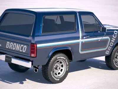 F1980 Bronco  3D model