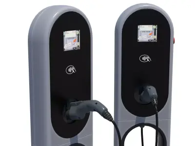 Charging station - Charging pile -EV- Car charger 3D model