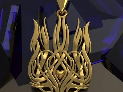 Ukrainian Trident 3D print model 2