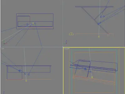 Table 01 low poly Low-poly 3D model
