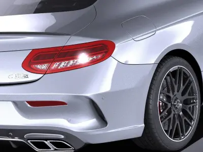 Mercedes-Benz C63 AMG Coupe 2017 VRAY 3D model